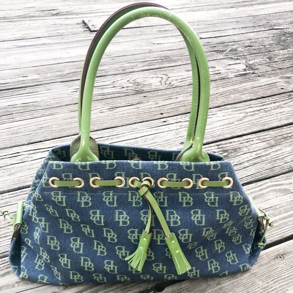Dooney & Bourke Handbags - Dooney & Bourke Denim Jacquard Logo Handbag Purse